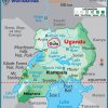 map uganda